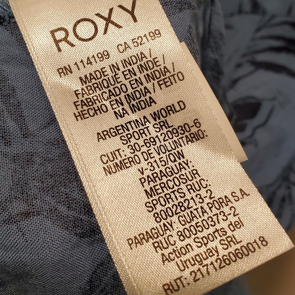 Roxy | Blue Heaven Lirely Floral A-Line Mini Dress in Large - Picture 9 of 11